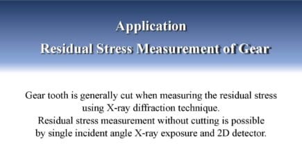 Residual Stress Measurement of Gear