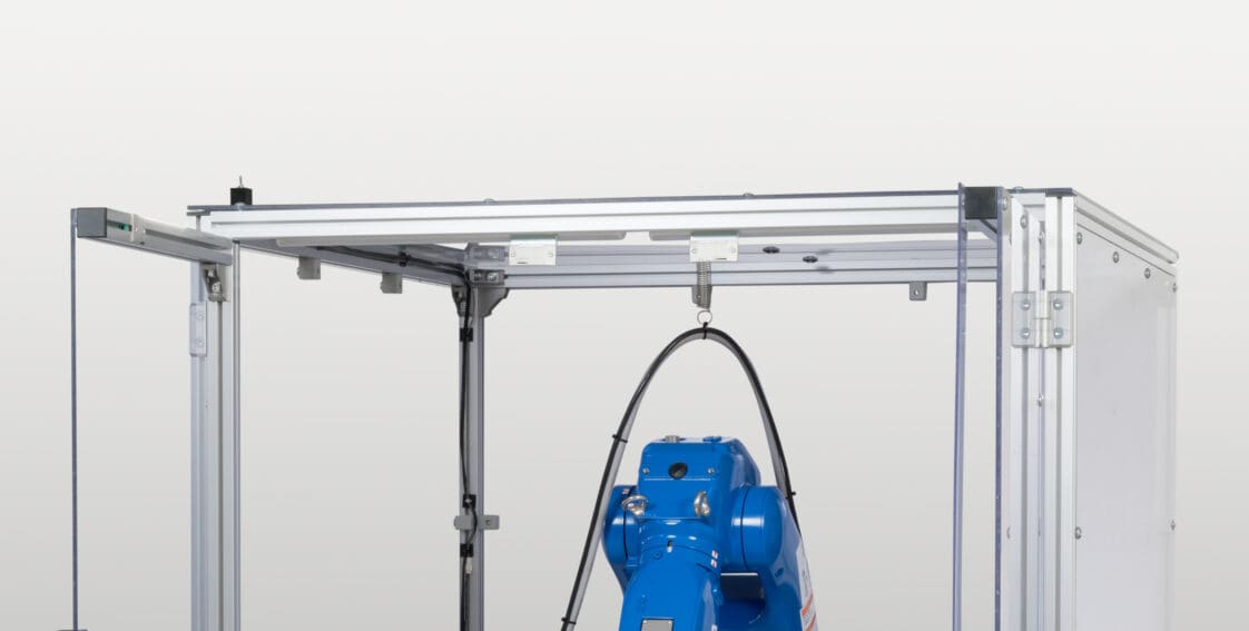 Pulstec's hardness variation analyzer housed in a glass case