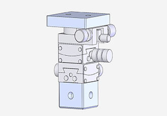 A diagram of Pulstec’s goniometric stage