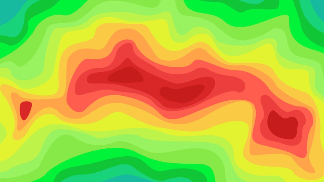 An abstract heat map
