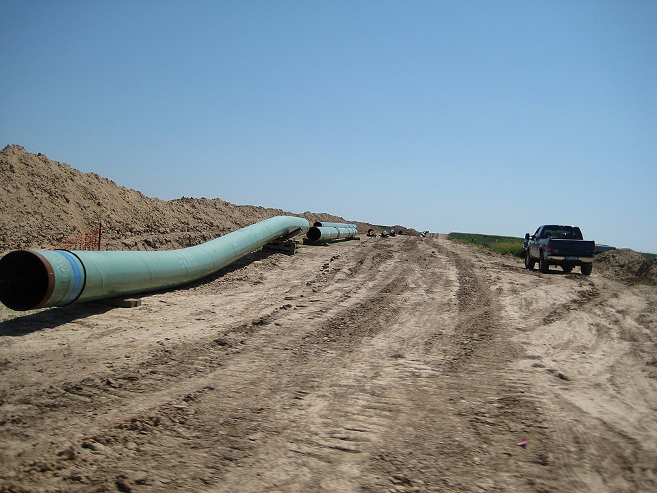 Part of the keystone pipeline, not yet assembled