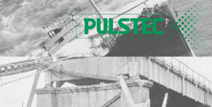 A split view of the Liberty Ship split and the Silver Bridge collapse incidents